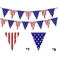 thumbnail image 1 of Guodhu American Flag Bunting 15pcs USA Stars and Stripes Patriotic Banner Set for 4th of July Independence Day Outdoor Garden House Decorations(Multicolor D), 1 of 6