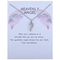 thumbnail image 1 of Guodhu Angel Wings Pendant Necklace for Women Zircon Wing Hollow Zircon Clavicle Chain Card Necklace, 1 of 1