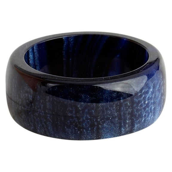 Guodhu Boho Colorful Resin Acrylic Rings Simulated Crystal Band Ring Bohemia Fasion Ring for Women Christmas Birthday Party Gift for Women Beach Jewelry