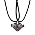 thumbnail image 1 of Guodhu Broken Heart Necklace for 2 - Best Friend Necklaces Couple for 2 Matching Heart Friendship Forever Pendant Necklaces Set, 1 of 1
