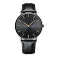thumbnail image 1 of Guodhu Business Simple Men's Watch - Elegant Analog Quartz Wristwatch with Leather Band. Great Choice for Wedding Gifts, Fathers Day Gifts, and Memorable Anniversary Gifts for Men., 1 of 1