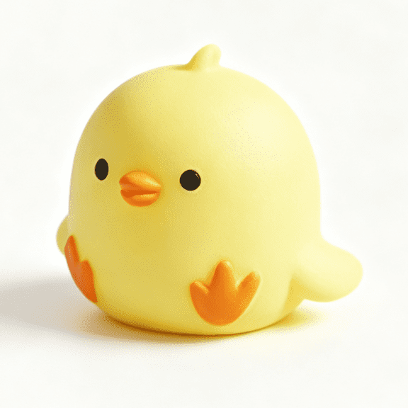 Guodhu Cute Fidget Toys Soft Stress Relief Balls For Adults, Kawaii Chick Animal Toys, Decompression Sensory Play Party Favors Desk Decor(Yellow)