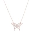 thumbnail image 1 of Guodhu Dainty Gold Plated Butterfly Pendant Necklace,Hollow Butterfly Necklace Adjustable Chain Trendy Jewelry for Women, 1 of 1