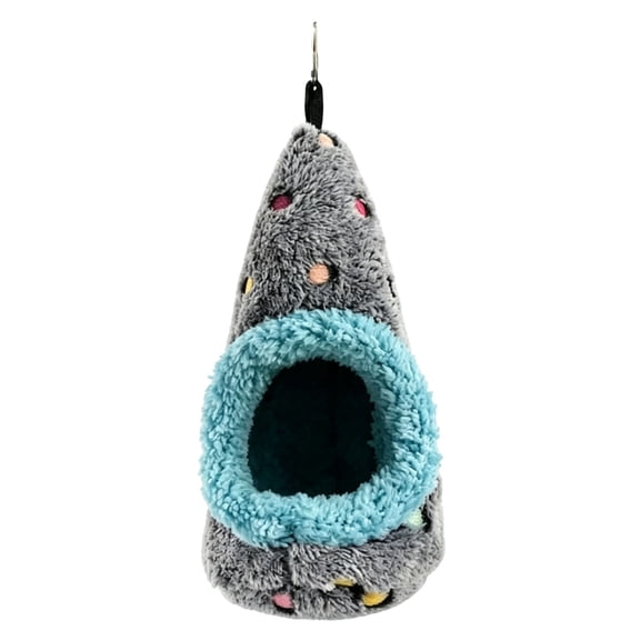 Guodhu Egg Shaped Bird Nest Thickened Cotton Hanging Nest for Winter Warmth for Parrots Budgies Finches Canaries(C)