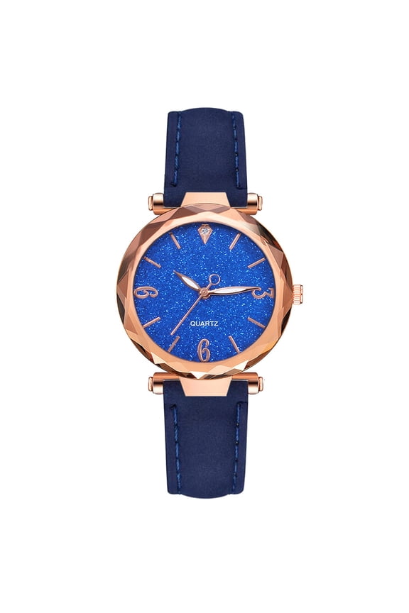 Fashion Women Ladies Analog Watch with Elegant Leather Strap,Creative Casual Wrist Watches Wedding Anniversary Birthday Jewelry Gift for Women