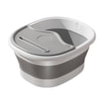 thumbnail image 1 of Guodhu Foldable Foot Bath Bucket With Handle And Lid, Portable Foot Spa Bucket With Massage Acupoints, 15.7x13.4x7.9 Inch Foldable Space Saving(Gray), 1 of 6