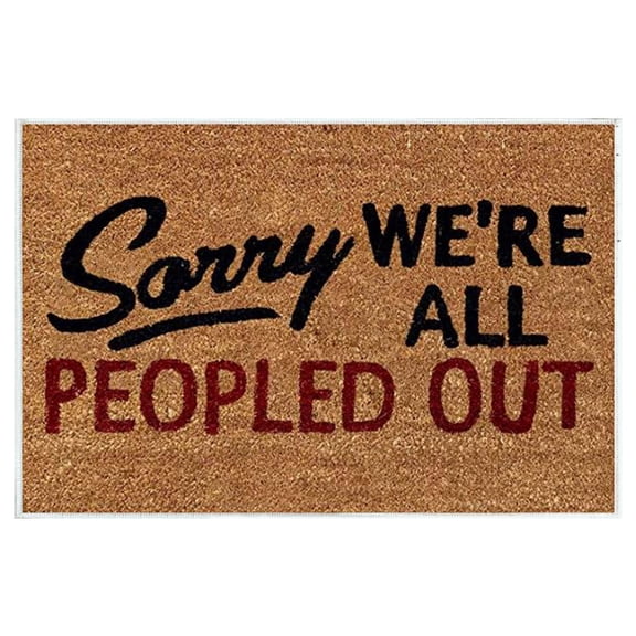 Guodhu Funny Doormat Indoor Outdoor Home Front Porch Rug, Low Profile 23.6x15.7 Inch Entrance Mat, Non Slip Washable, Interesting Welcome Mat For Bedroom Patio(Bw)
