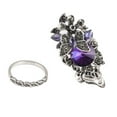 thumbnail image 1 of Guodhu Gemstone Butterfly Ring for Women Vintage Rings Set with Amethyst Anniversary Engagement Rings Jewelry Gift for Her, 1 of 3