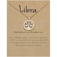 thumbnail image 1 of Guodhu Gold Plated Zodiac Sign Pendant Necklace for Women Men Leo Aries Constellation Horoscope Pendant Stainless Steel Gift, 1 of 1