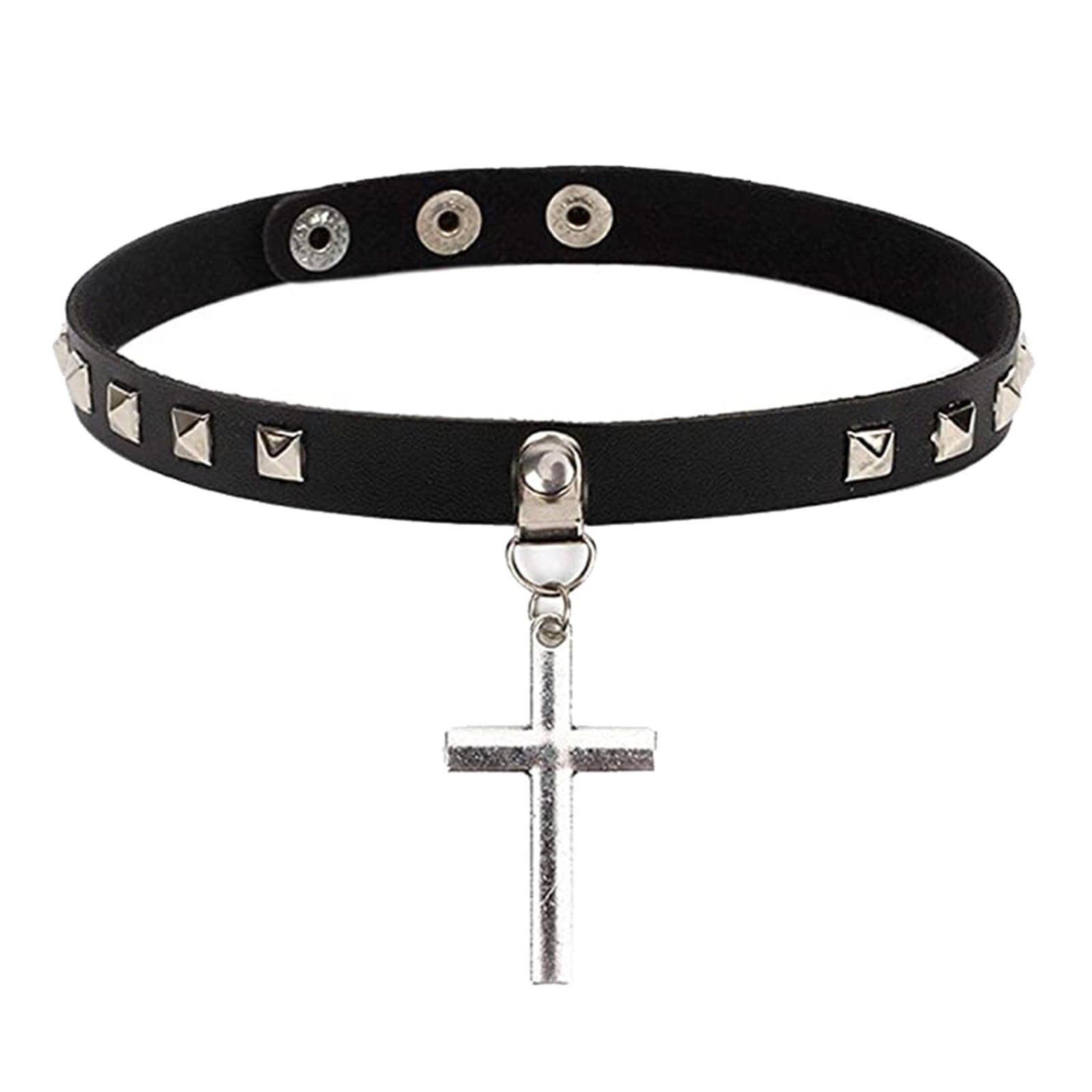 Jygee Multi Color Women Men Gothic Punk Rivet Heart-Shape