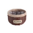thumbnail image 1 of Guodhu Hand Woven Rattan Flower Basket 6 Inch, Rustic Planter Pot for Succulents Orchids, Decorative Wicker Basket for Home Garden Table Centerpiece, Natural(Brown), 1 of 6