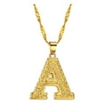 thumbnail image 1 of Guodhu Initial Necklace for Women Men, Gothic Gold Plated 26 Letters Name Pendant Necklace, 1 of 4