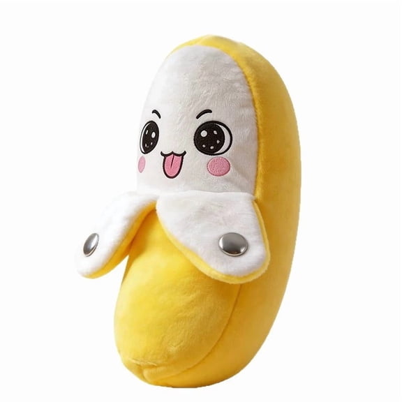 Guodhu Interactive Music Plush Toy Set for Kids Adults, 8" Banana Fruit Sensing Metronome with Sounds for Multiplayer Interaction Game, Fun Musical Sensory Toy for Christmas Birthday Gifts(Yellow)
