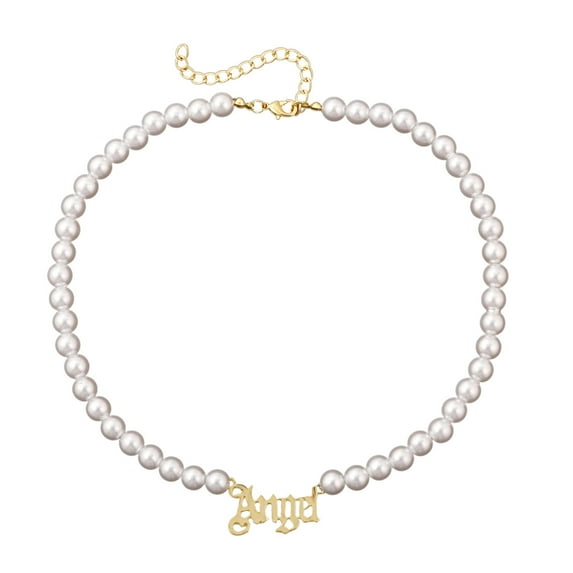Guodhu Layered Pearl Necklaces for Women Boho Necklaces Dainty Stackable Layered Chain Necklace Jewelry Paperclip Chain Necklace