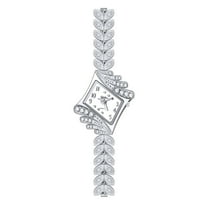 Guodhu Luxury Women's Watch Luxury Leaf CZ Diamond Casual Dress Bracelet Watch Quartz Watches for Women