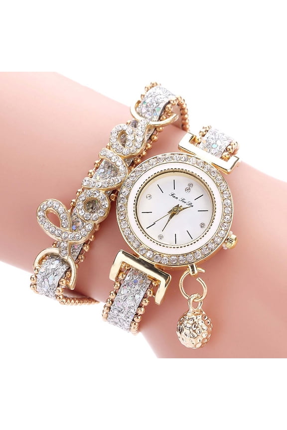 Luxury Womens Wrist Watches Love Diamond Bracelet Watch Fashion Quartz Ladies Watch Cocktail Party Anniversary Birthday Gifts for Women