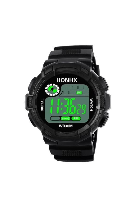 Men's Digital Military Wrist Watch - Waterproof Large Face LED Screen Tactical Watch with Backlight, Alarm ,Week& Stopwatch Multifunction Gifts for Men Teen