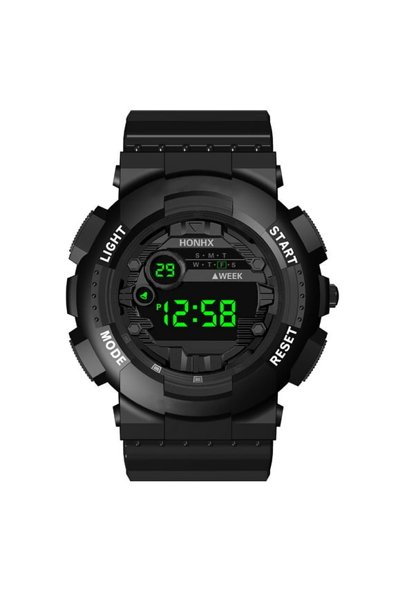 Men's Rugged Digital Sports Watch: Shock Resistant, Life Waterproof, Stopwatch, Alarm & Multiple Modes -Top Choice Watches for Men