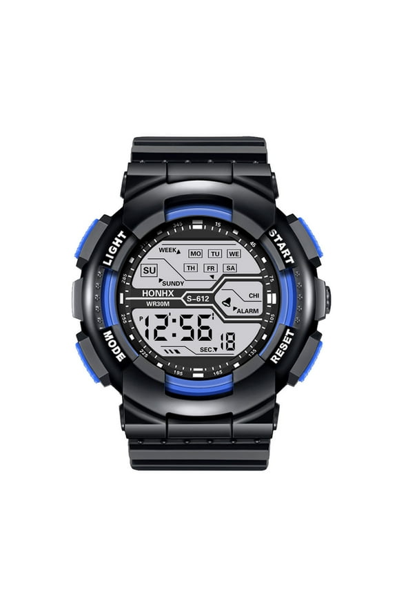 Mens Digital Military Watch Waterproof Outdoor Sports Chronograph Wrist Watches for Men with Multifuction LED Back Ligh/Alarm/Date