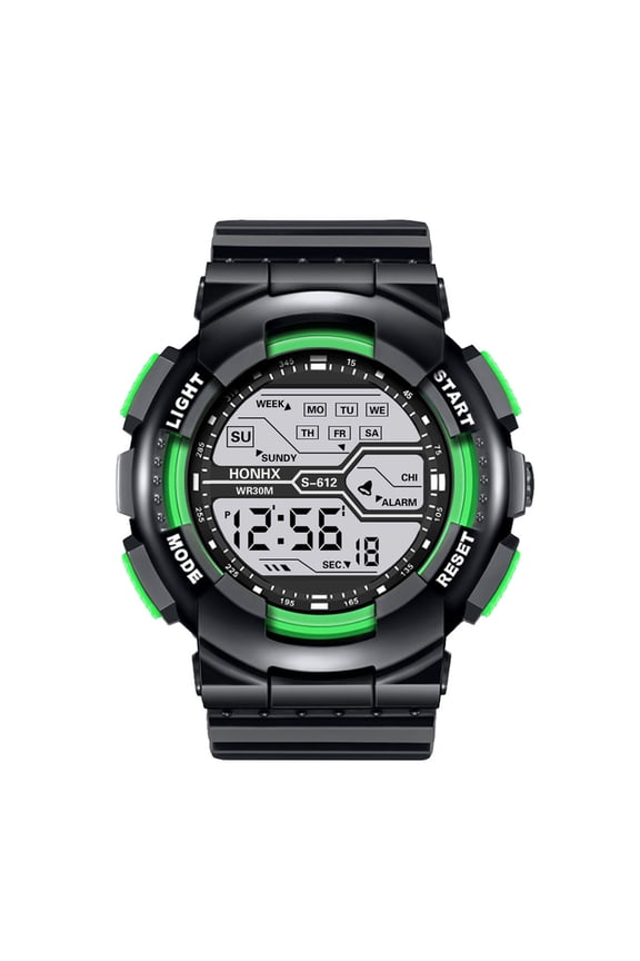 Mens Digital Military Watch Waterproof Outdoor Sports Chronograph Wrist Watches for Men with Multifuction LED Back Ligh/Alarm/Date