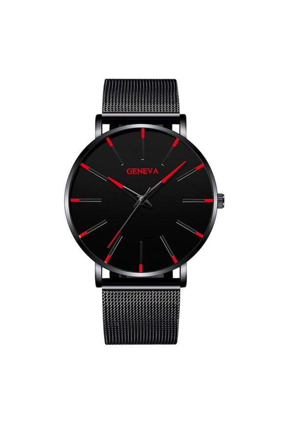 Mens Quartz Watches Ultra-Thin Business Simple Watches for Women &Men Small Dial Mesh Steel Bracelet Couples Watch