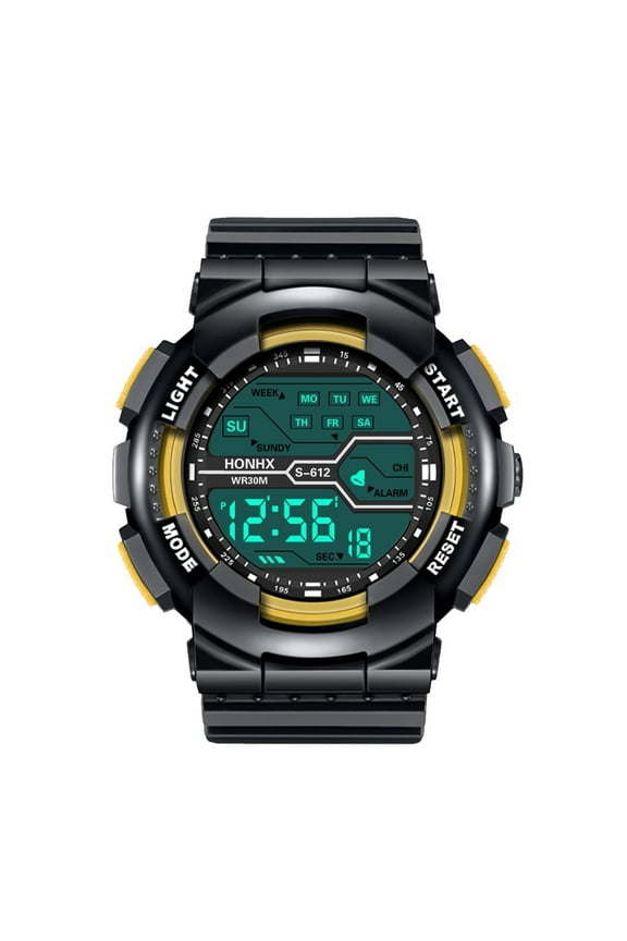 Military Digital LED Watches for Men Electronic Multifunction Alarm Stopwatch Date Quartz Sports Watch Rugged Men's Wrist Watches