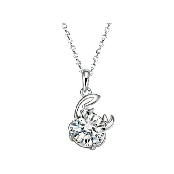 Guodhu Moissanite 12 Constellation Pendant Necklace Astrology Birthday Necklace for Women Horoscope Pendant Zodiac Necklace