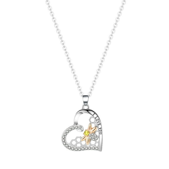 Guodhu Mothers Day Gifts for Women, Silver Plated Mom Grandma Necklace, Engraved I Love You to The Moon and Back Pendant Necklace Birthday Jewelry Gifts for Mom Grandma from Daughter Son