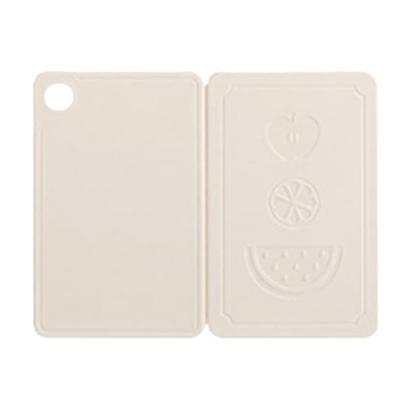 Guodhu Multi Functional Folding Cutting Board, Portable Mini Plastic Chopping Board for Travel Outdoor, Dishwasher Safe Kitchen Gadget(Beige)