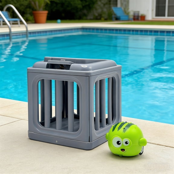 Guodhu Ocean Rescue Animal Toy Set for , Cage Release Diving Toys for Pool Bath Time, Soft Silicone Sea Creatures with Rescue Cage, Educational Bath Toys for s(A)
