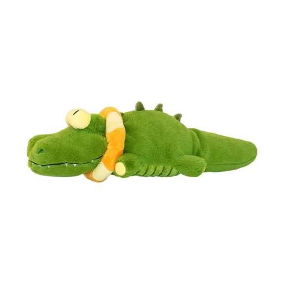 Guodhu One-Tap Interactive Reptile Vibration Toy for Small Dogs Cats, Wagging Tail with Simulated Sounds, Smart Jumping Plush Pet Entertainment Companion(Green)