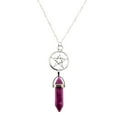 thumbnail image 1 of Guodhu Pentagram Necklace Crystal Birthstone Chakra Pendant Necklaces for Women Choker Necklace Gothic Jewelry Y2K Goth Accessories, 1 of 3