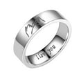 thumbnail image 1 of Guodhu Promise Ring for Women Men Engraved I Love You High Polish Stainless Steel Flat Engagement Ring Wedding Band,Anniversary Birthday Gift for Him Her, 1 of 2
