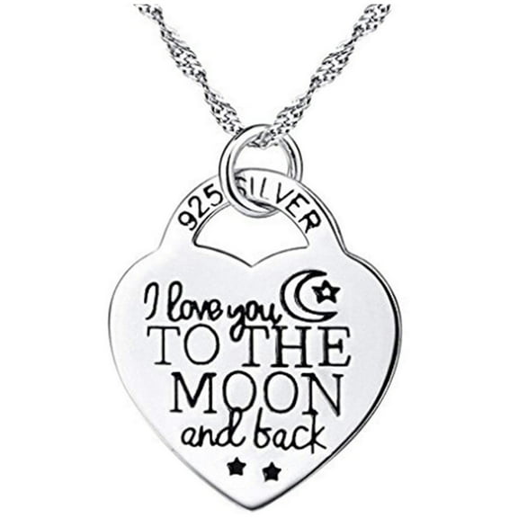 Guodhu Silver Color Elegant Heart Pendant Necklace for Women Jewelry Accessories Gift Creative Design