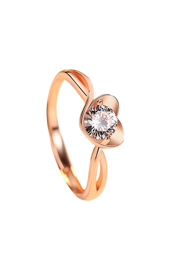 Silver Cubic Zirconia Heart Ring for Women | Mother-Daughter Friendship Promise Band | Stackable Purity Rings with Sparkling CZ – Perfect for Birthday, Graduation & Mother’s Day Gifts