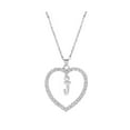 thumbnail image 1 of Guodhu Silver Plated Infinity Heart Pendant Initial Necklaces Zircon Pendant Necklaces for Women Jewelry Gift for Women Wifes Her Valentines Gift, 1 of 1