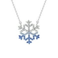 thumbnail image 1 of Guodhu Snowflake Necklace CZ Zircon Snowflake Pendant Winter Holiday Christmas Jewelry for Women, 1 of 1