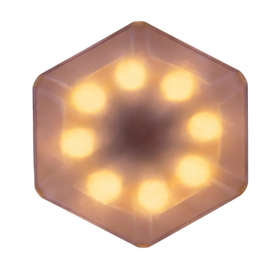 Guodhu Solar Powered Hexagonal Modular Wall Lights, All Weather Resistant Outdoor Decorative Lights For Patio Garden Yard, DIY Splicing Design With Warm/Cool White Modes(Yellow)