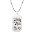 thumbnail image 1 of Guodhu Stainless Steel Necklace Christian Scripture Religious Dog Tag Necklace Family Friend Gift , Remember You Are Braver Than You Father Mom To Son Daughter-Chain Pendant, 1 of 1