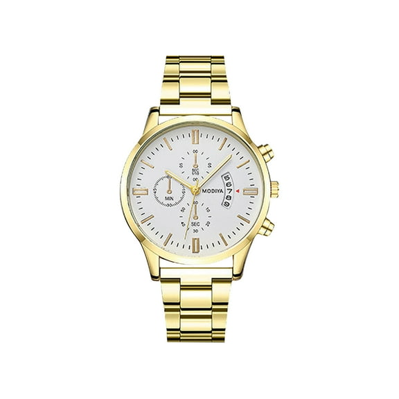 Guodhu Stylish Watches for Men - Premium Stainless Steel Wrist Watch with Analog Quartz Movement.Business & Casual Watch, Excellent Fathers Day Gifts for Dad or Memorable Anniversary Gifts for Men
