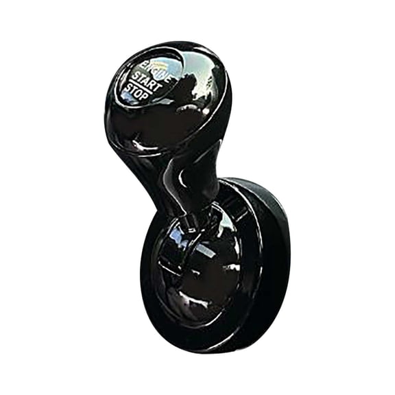 Guodhu Vehicle Engine Start Button Cover Knob Decorative Ring, Push-to-Start Lever Overlay with Alloy ABS Construction, Ergonomic Grip Interior Accessory for Car SUV Dashboard Trimming(Black P)