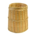 thumbnail image 1 of Guodhu Wicker Bucket, Rattan Woven Organizer, Natural Wooden Storage Basket for Pens Pencils Makeup Brushes for Bedroom Living Room Office(Yellow), 1 of 6