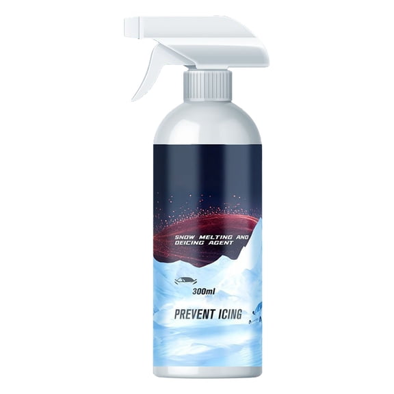Guodhu Winter Car Windshield De Icer Spray 300ml, Powerful Ice Melt and Anti Freeze Protection, Safe for Glass and Tint(Blue)