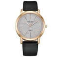 thumbnail image 1 of Guodhu Women's Watch Round Dial Quartz Watch with Leather Strap Elegant Minimalist Watches for Women, 1 of 1