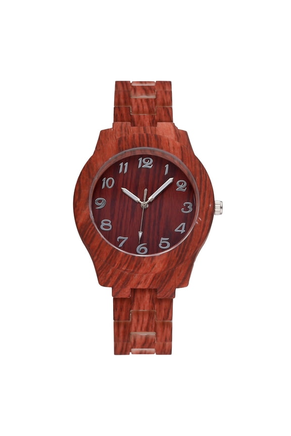 Wooden Pattern Women Casual Quartz Watch Unique Women's Wrist Watches Personalized Birthday Gift for Women