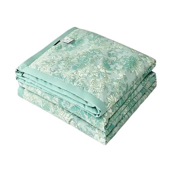 Guodhu cooling blanket,Large Ice Silk Summer Cooling Quilt for King Bed, Lightweight Breathable Air Conditioner Comforter, Machine Washable Thin Blanket for Hot Sleepers(B 59.06x78.74in)