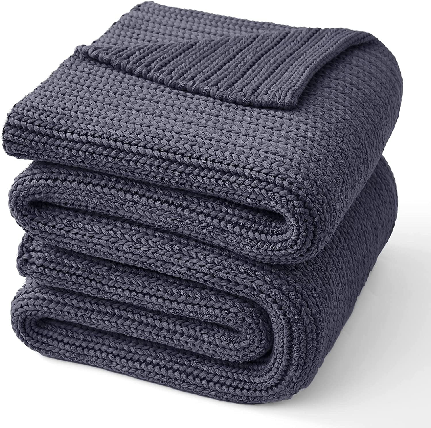 Guohaoi Knitted Weighted Blanket(Light Grey 60"x80" 15lbs) Home Décor