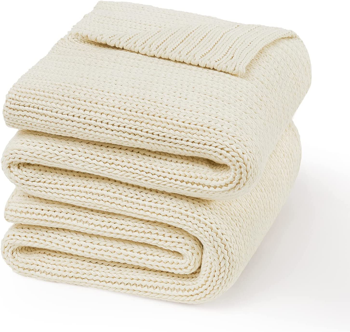 Guohaoi Knitted Weighted Blanket(Light Grey 60"x80" 15lbs) Home Décor