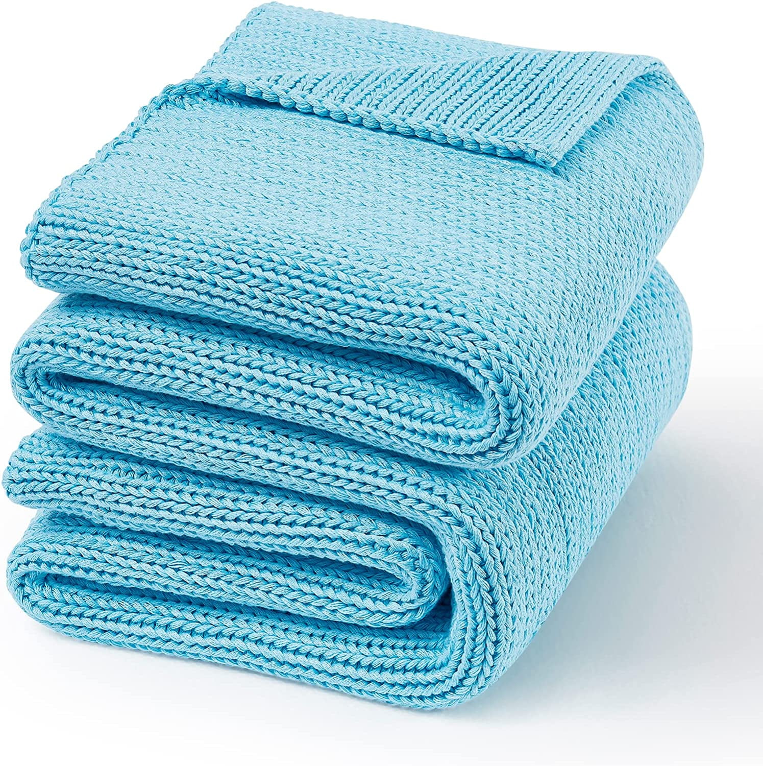 Guohaoi Knitted Weighted Blanket(Light Grey 60"x80" 15lbs) Home Décor