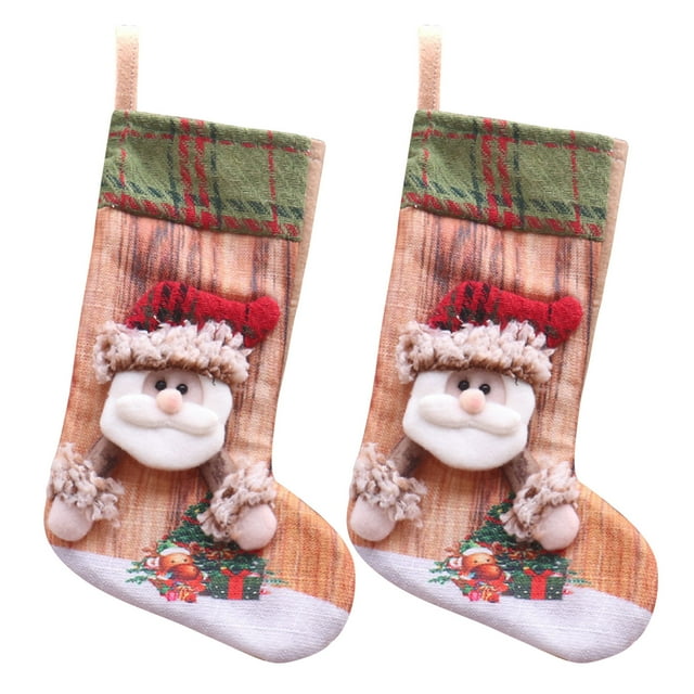 Guolarizi Clearance! 2PC Christmas Stocking Big Xmas Stockings Decoration Santa Snowman Reindeer